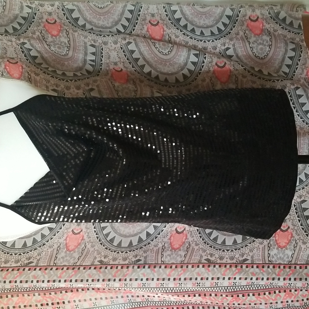 Gorgous black shiny top